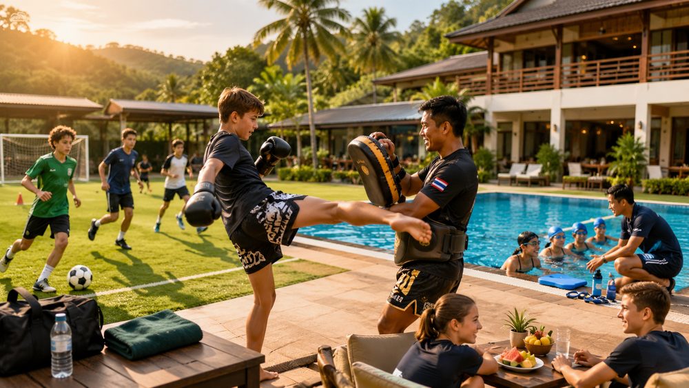 Sports camp in Thailand — Muay Thai, football and swimming with local coaches