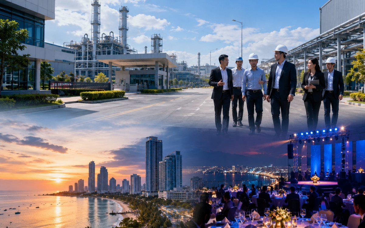 Dealer appreciation gala and Rayong industrial-park visit for up to 160 guests, by AIT